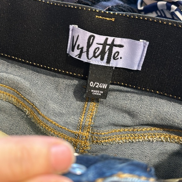 Vylette distressed skinny jeans women’s size 0 - Picture 7 of 7